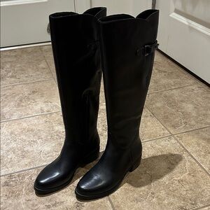 Vaneli Black Knee-High Women's Boots